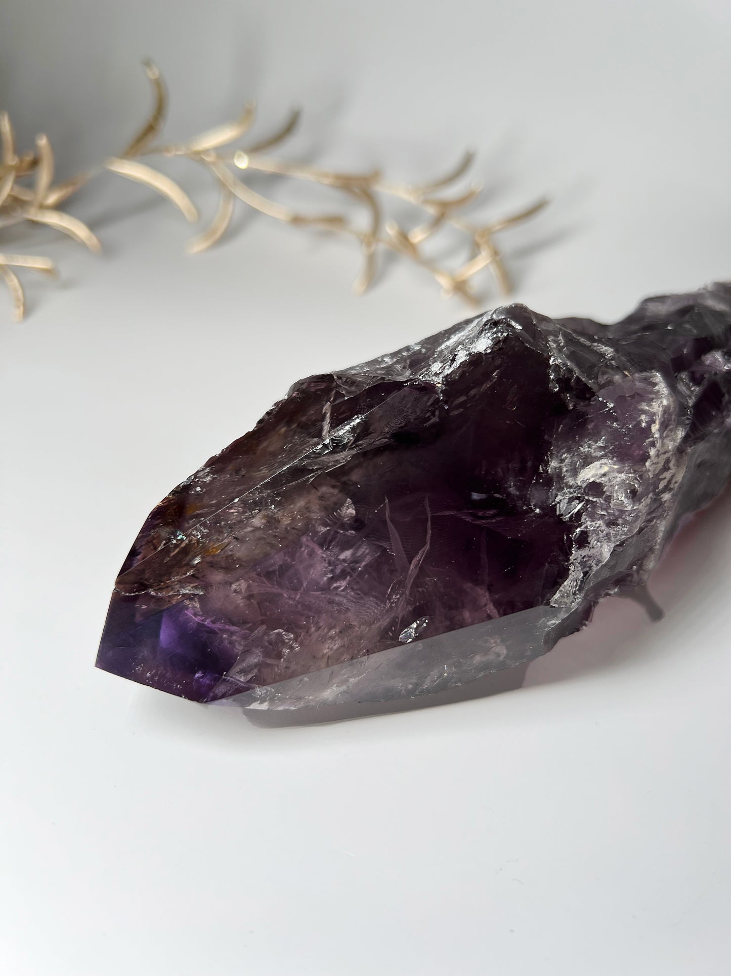 Natürliche Amethyst Spitze