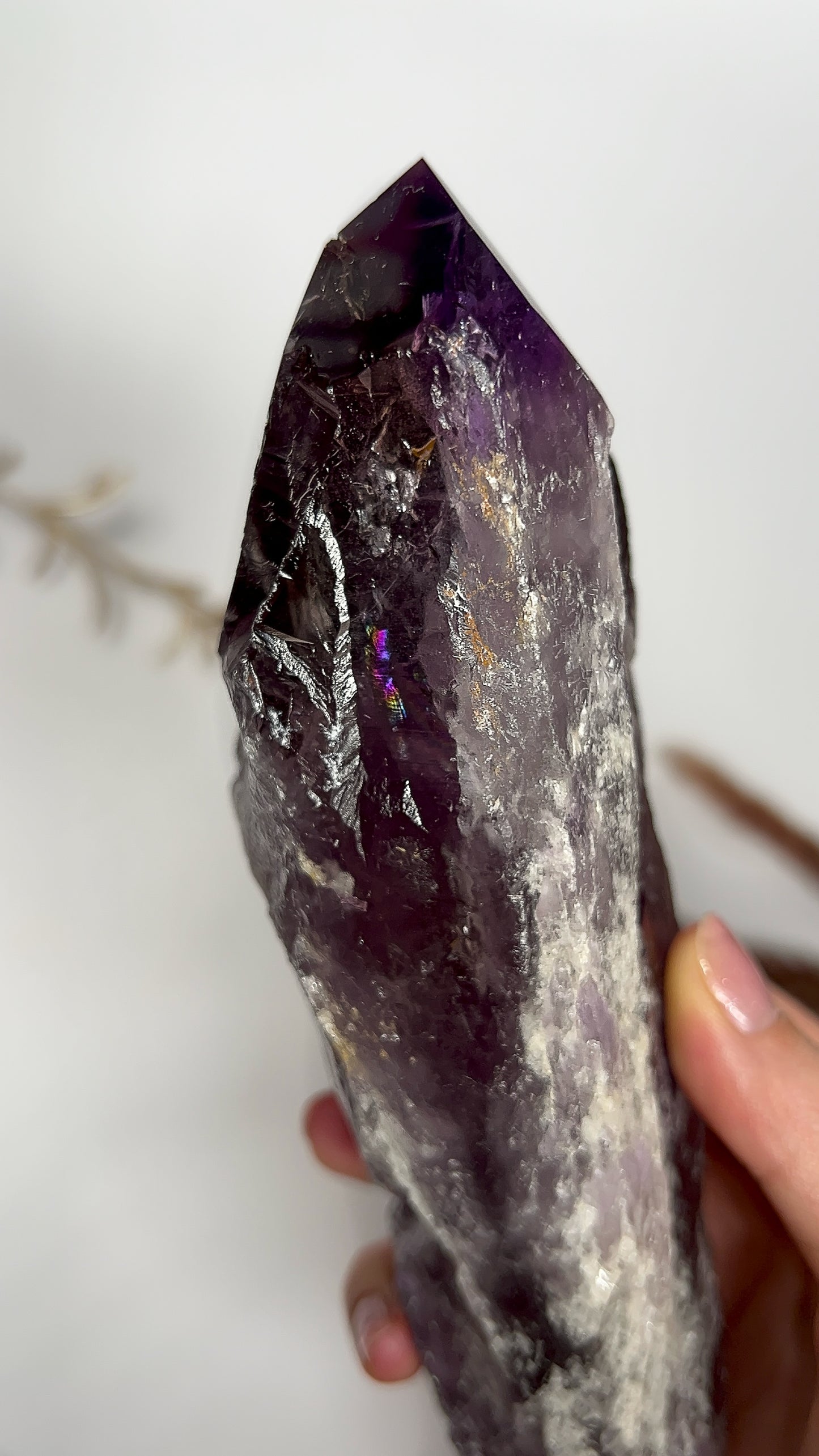 Natürliche Amethyst Spitze