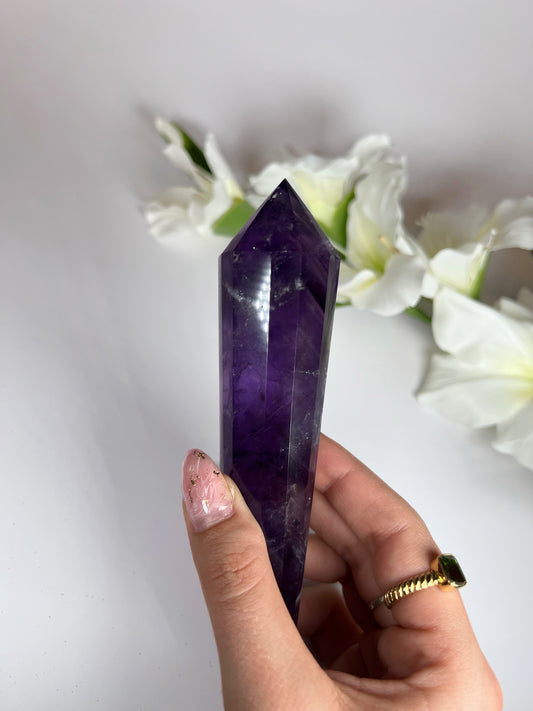 Amethyst Vogel mit Phantomen